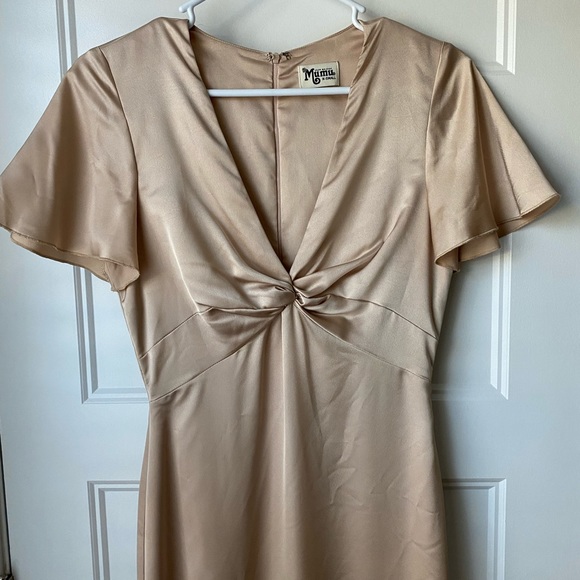 Show Me Your Mumu Champagne Rome Twist Gown - Picture 3 of 6